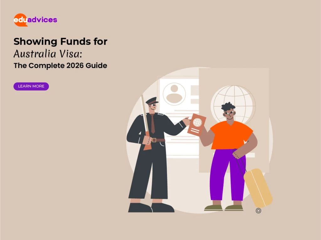 showing funds for Australia visa